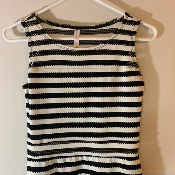 Women’s Dress. Size Extra Small Brand: xhilaration…. Black and white stripes - Picture 5 of 9